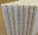 Indoor White Laminated Particle Board With Surface Finish Customized Thickness