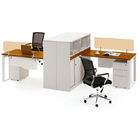 Good sale melamine particle board wood veneer office furniture white office desk
