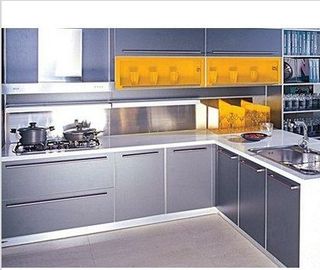 چین کابینت آشپزخانه فشرده کشویی، کابینت آشپزخانه جاروبرقی با نوار لغزنده فلزی کارخانه