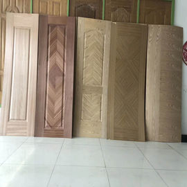 چین چوب درب MDF چوب دانه ای ، پوست درب داخلی با طرح های مختلف کارخانه